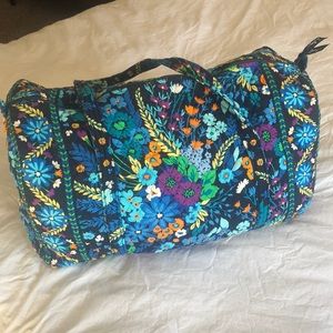 Vera Bradley duffel bag - navy blue orange pattern